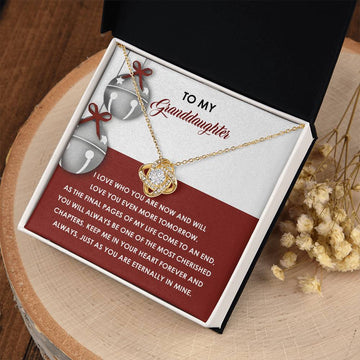 Granddaughter - Love Who You Are Now - Love You Even More Tomorrow - Most Cherished Chapters - In Your Heart Forever And Always - Crown Princess Queen Necklace LN, GDA0000005LN