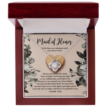 Maid of Honor - My Wedding Day - Love Knot Necklace LN, WED0000019LN