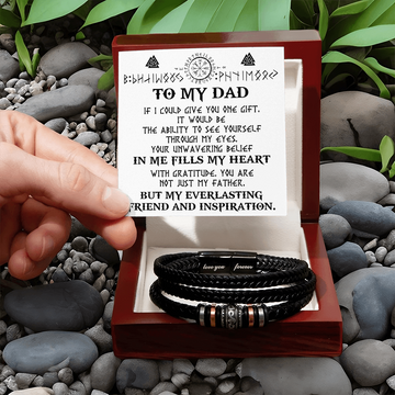 Dad - Your Unwavering Belief In Me Fills My Heart With Gratitude - You Are Not Just My Father But My Everlasting Friend & Inspiration - Bracelet BR, DAD0000033BR