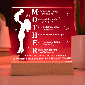 Acrylic Square Plaque MOM0000071ASP