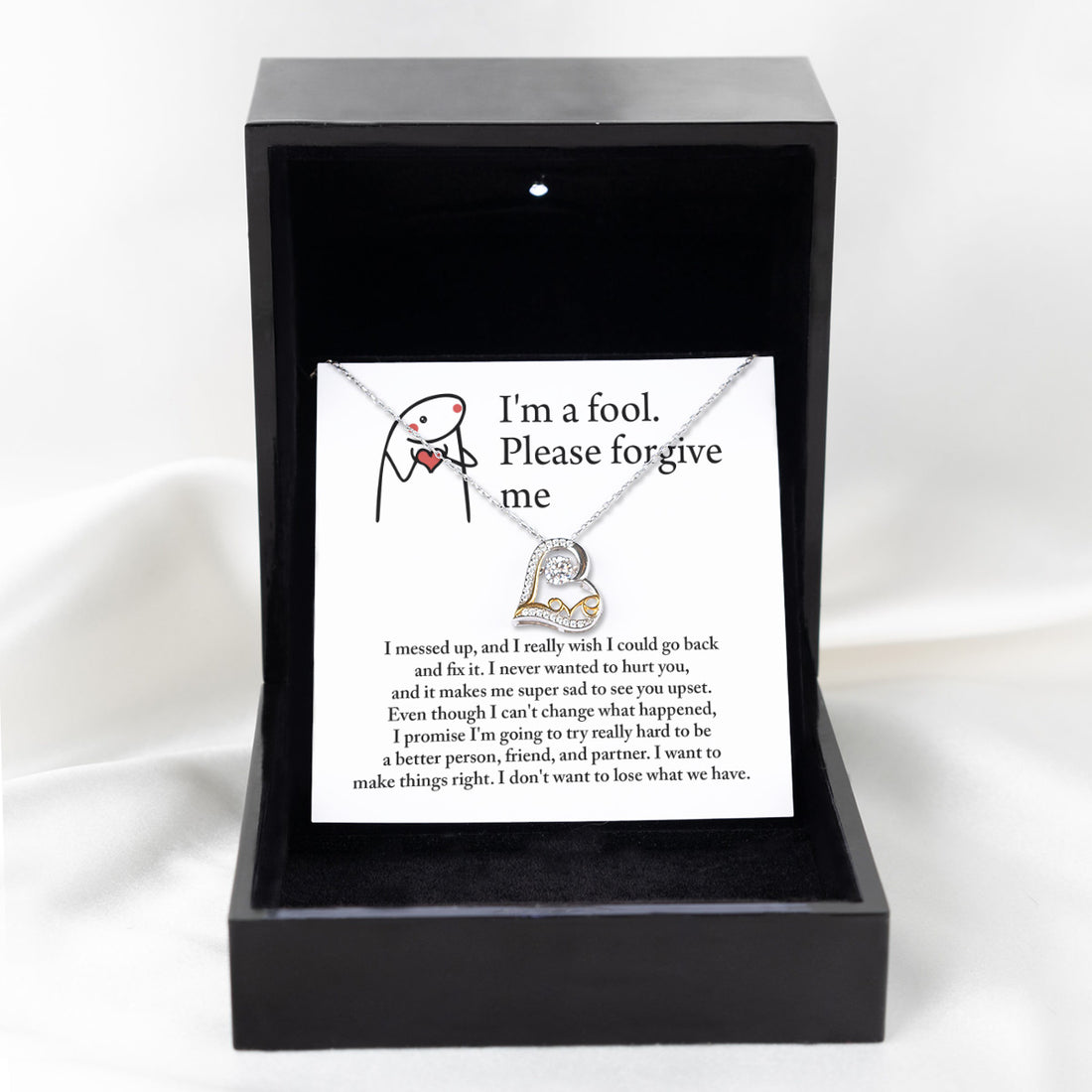 I'm A Fool - Please Forgive Me - Make It Right  - Love Dancing Necklace LD, APZ0000015LD