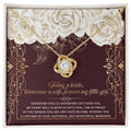 My Daughter, Wedding, Bride, Wife, Little Girl - Beautiful Memories - Love Knot Necklace LN, WED0000016LN - Sweet Yasmin 21