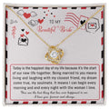 To My Beautiful Bride - The Happiest Day - Love Knot Necklace LN, WED0000009LN - Sweet Yasmin 21