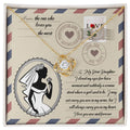 To My Dear Daughter - In My Arms - Love Knot Necklace LN, WED0000015LN - Sweet Yasmin 21