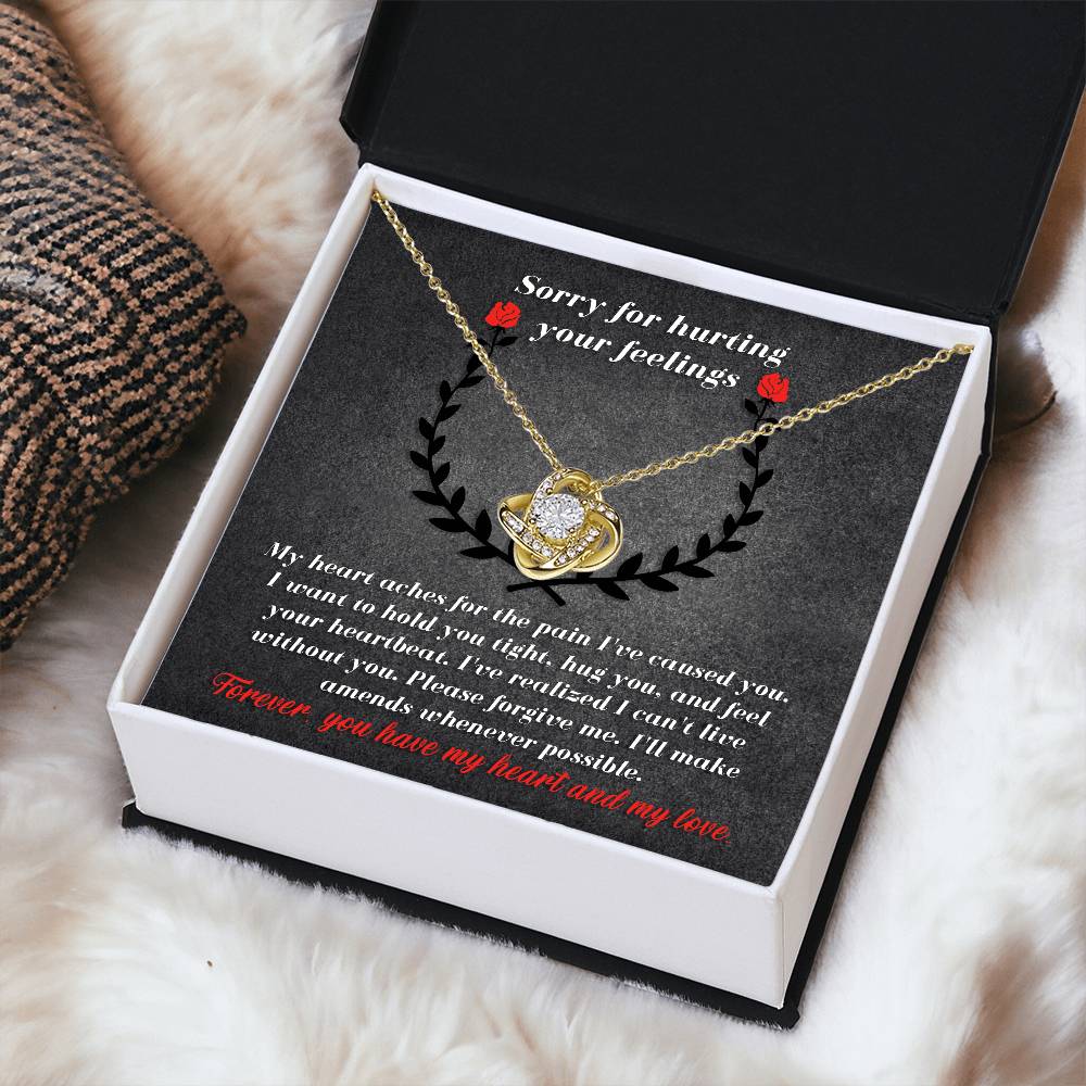 Sorry Make Amends Love Knot Necklace – Romantic Soulmate Gift