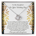 To My Daughter - My Little Girl - Love Knot Necklace LN, WED0000013LN - Sweet Yasmin 21