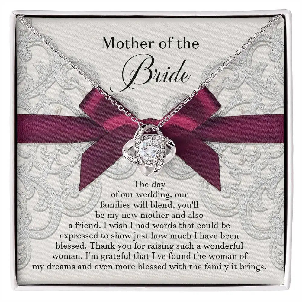Mother Of The Bride - Our Wedding Day - Love Knot Necklace LN, WED0000004LN - Sweet Yasmin 21
