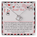 To My Beautiful Bride - The Happiest Day - Love Knot Necklace LN, WED0000009LN - Sweet Yasmin 21