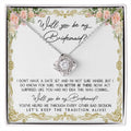 Will You Be My Bridesmaid - Love Knot Necklace LN, WED0000011LN - Sweet Yasmin 21