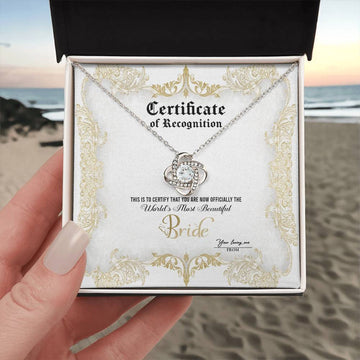 Officially The Worlds Most Beautiful Bride - Your Loving Me - Love Knot Necklace LN, WED0000005LN