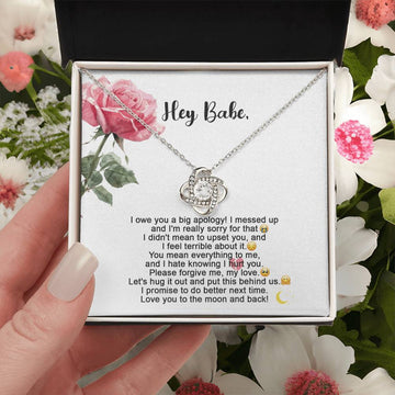 Sorry For Hurting You Babe - Hug It Out - Love Knot LN, APZ0000003LN