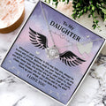 To My Daughter - Brave And Strong - Angel Wings - Love Knot LN, DAU0000015LN - Sweet Yasmin 21