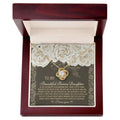 To My Beautiful Bonus Daughter - Love Grow Together - Love Knot Necklace LN, WED0000003LN - Sweet Yasmin 21