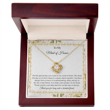 Maid of Honor - On This Special Day - Love Knot Necklace LN, WED0000020LN