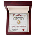 World's Best Bridesmaid - Certificate Of Recognition -Love Knot Necklace LN, WED0000010LN - Sweet Yasmin 21