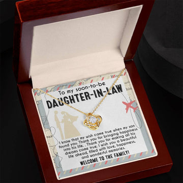 Soon To Be Daughter In Law - My Wish Came True - Love Knot Necklace LN, DAU0000012LN