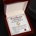World's Best Bridesmaid - Certificate Of Recognition -Love Knot Necklace LN, WED0000010LN - Sweet Yasmin 21