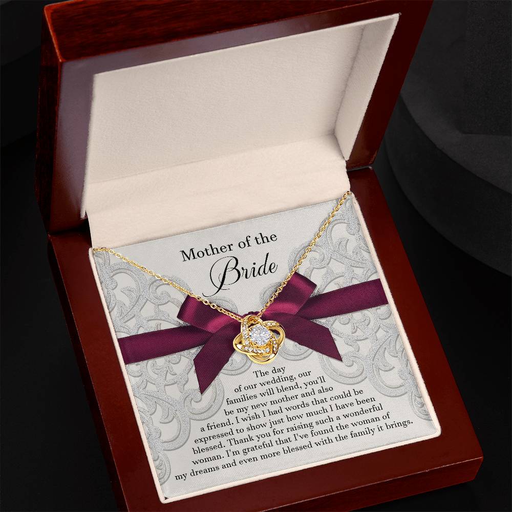 Mother Of The Bride - Our Wedding Day - Love Knot Necklace LN, WED0000004LN