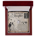 To My Beautiful Daughter - My Little Girl - Love Knot Necklace LN, WED0000014LN - Sweet Yasmin 21