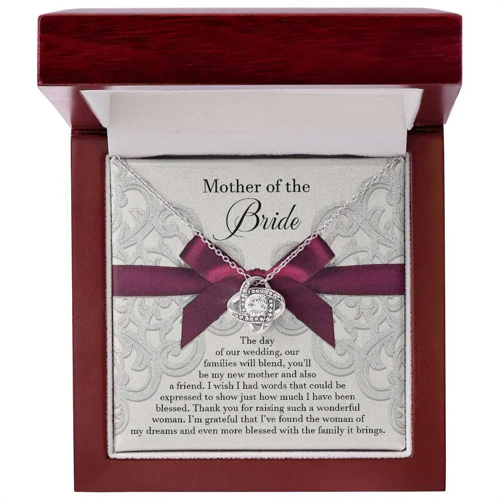 Mother Of The Bride - Our Wedding Day - Love Knot Necklace LN, WED0000004LN - Sweet Yasmin 21