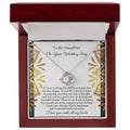 To My Daughter - My Little Girl - Love Knot Necklace LN, WED0000013LN - Sweet Yasmin 21