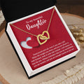 To My Beautiful Daughter - Stand Proud And Tall - Interlocking Hearts Necklace IH, DAU0000008IH - Sweet Yasmin 21