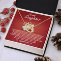 My Daughter - How Proud I Am Of All You've Done & Become - You're A Gift To All - You Have A Special Place In This World - I Love You - Interlocking Hearts Necklace IH, DAU0000001IH - Sweet Yasmin 21