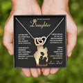 My Badass Daughter - Life May Not Be A Fairytale, But You Will Always Be My Princess - So Proud Of You, Always Brought Sunshine Into My Life - Loved Forever & Always - Interlocking Hearts Necklace IH, DAU0000010IH - Sweet Yasmin 21