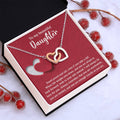 To My Beautiful Daughter - Stand Proud And Tall - Interlocking Hearts Necklace IH, DAU0000008IH - Sweet Yasmin 21