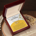 My Daughter - Moment I Looked Into Your Beautiful Eyes - A Bond That Could Never Be Broken - Always Keep Me In Your Heart - Love You Always & Forever - Interlocking Hearts Necklace IH, DAU0000003IH - Sweet Yasmin 21