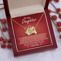 My Daughter - How Proud I Am Of All You've Done & Become - You're A Gift To All - You Have A Special Place In This World - I Love You - Interlocking Hearts Necklace IH, DAU0000001IH - Sweet Yasmin 21