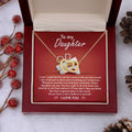 My Daughter - How Proud I Am Of All You've Done & Become - You're A Gift To All - You Have A Special Place In This World - I Love You - Interlocking Hearts Necklace IH, DAU0000001IH - Sweet Yasmin 21