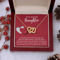 To My Beautiful Daughter - Stand Proud And Tall - Interlocking Hearts Necklace IH, DAU0000008IH - Sweet Yasmin 21