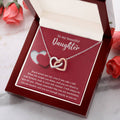 To My Beautiful Daughter - Stand Proud And Tall - Interlocking Hearts Necklace IH, DAU0000008IH - Sweet Yasmin 21