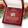 My Daughter - How Proud I Am Of All You've Done & Become - You're A Gift To All - You Have A Special Place In This World - I Love You - Interlocking Hearts Necklace IH, DAU0000001IH - Sweet Yasmin 21