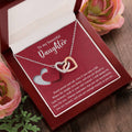 To My Beautiful Daughter - Stand Proud And Tall - Interlocking Hearts Necklace IH, DAU0000008IH - Sweet Yasmin 21