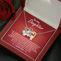 My Daughter - How Proud I Am Of All You've Done & Become - You're A Gift To All - You Have A Special Place In This World - I Love You - Interlocking Hearts Necklace IH, DAU0000001IH - Sweet Yasmin 21