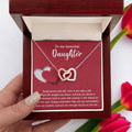 To My Beautiful Daughter - Stand Proud And Tall - Interlocking Hearts Necklace IH, DAU0000008IH - Sweet Yasmin 21