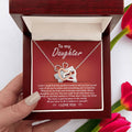My Daughter - How Proud I Am Of All You've Done & Become - You're A Gift To All - You Have A Special Place In This World - I Love You - Interlocking Hearts Necklace IH, DAU0000001IH - Sweet Yasmin 21