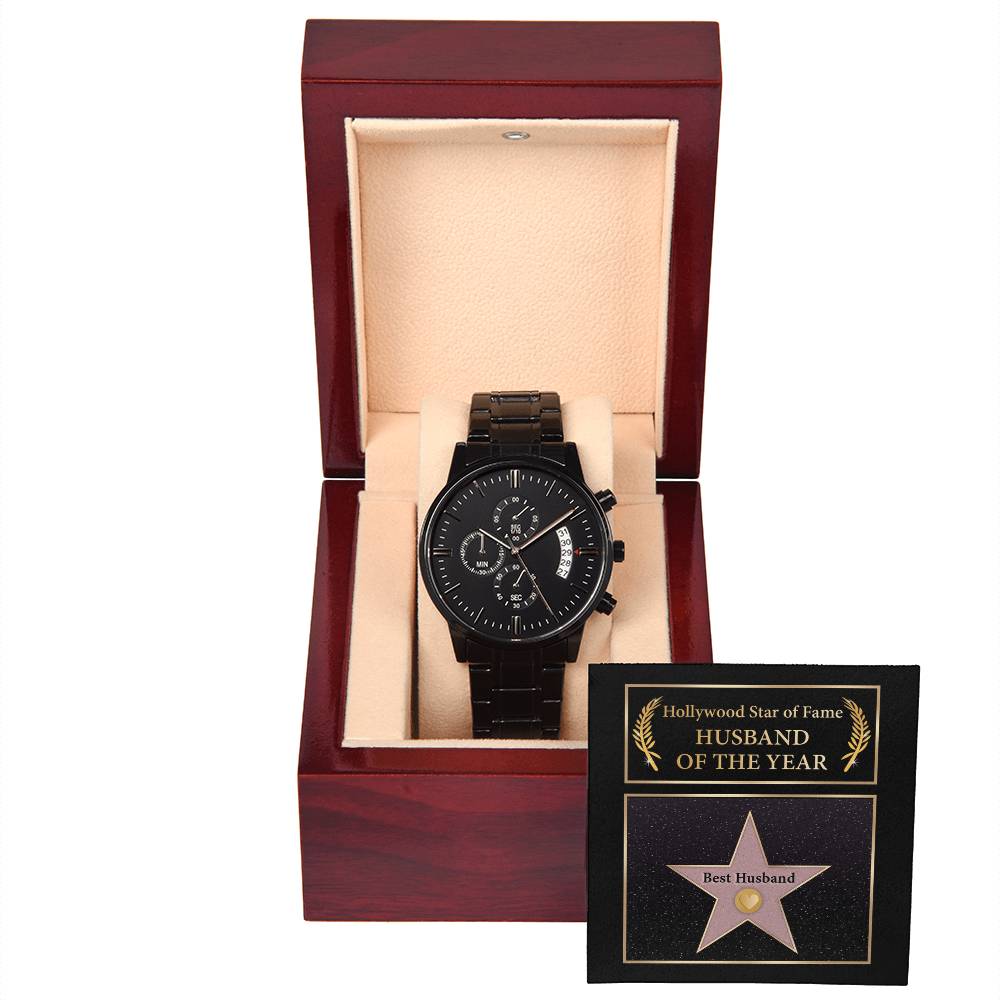 Best Husband Of The Year - Hollywood Star of Fame - Chronograph Watch WATHUS000001