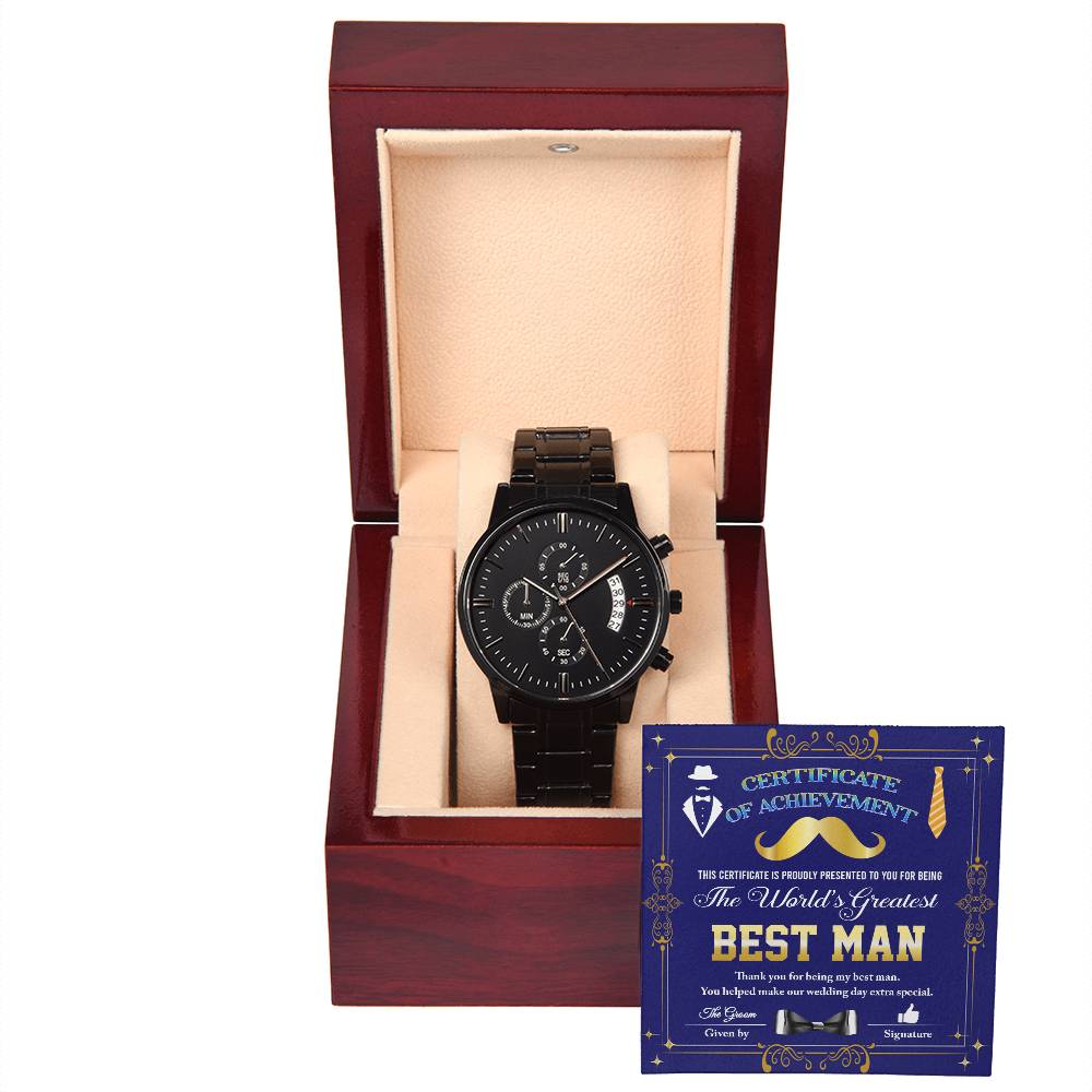 Best Man - The World's Greatest - Chronograph Watch WATBMN000003