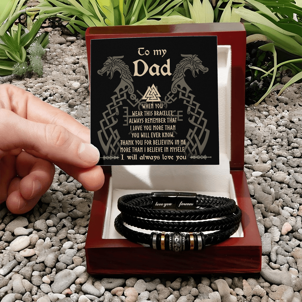 Dad - When You Wear This Bracelet, Always Remember That I Love You More Than You Will Ever Know - Thank You For Believing In Me - I Will Always Love You - Bracelet BR, DAD0000050BR