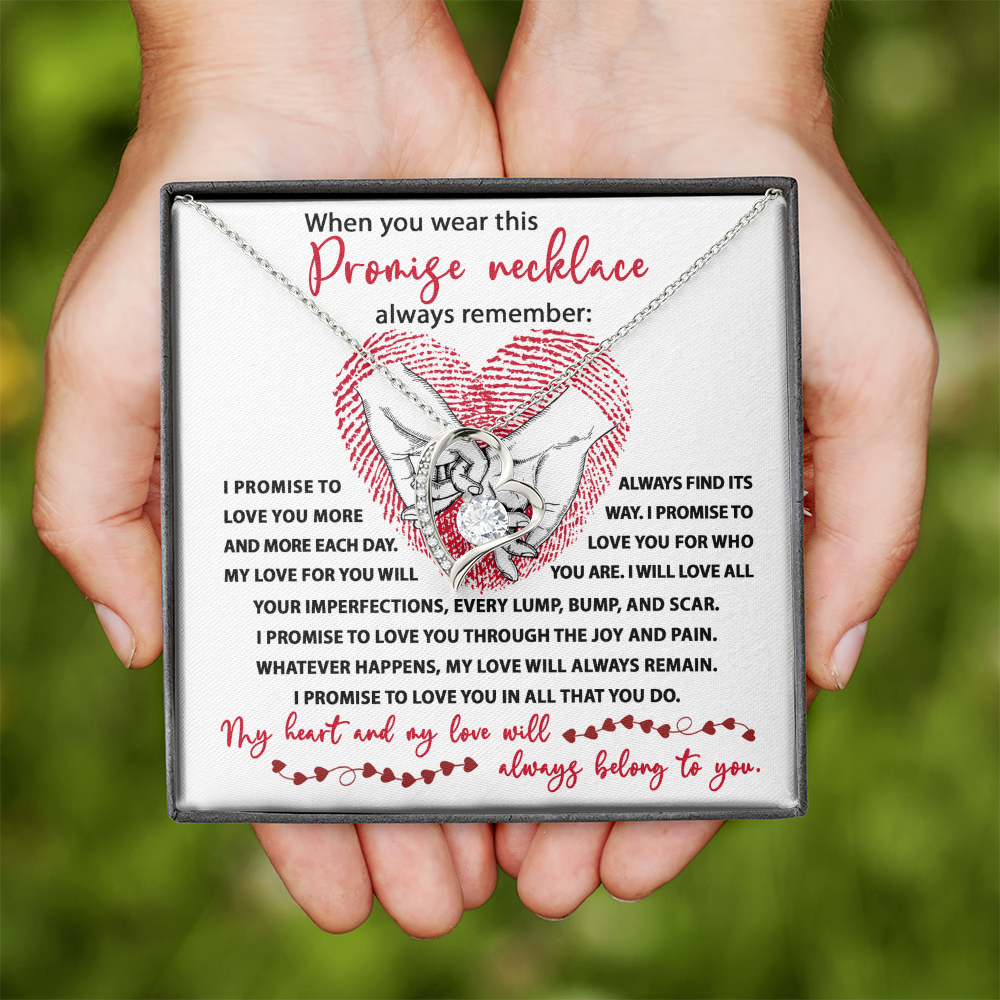 Wear This Promise Necklace - Promise To Love You - Love For You Will Always Find It's Way - Love You For Who You Are - Heart And Love Will Always Belong To You - Forever Love Heart Necklace FL, SMT0000003FL