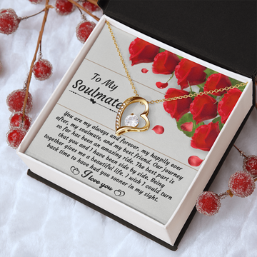Sentimental Love Knot Necklace To My Soulmate Gift
