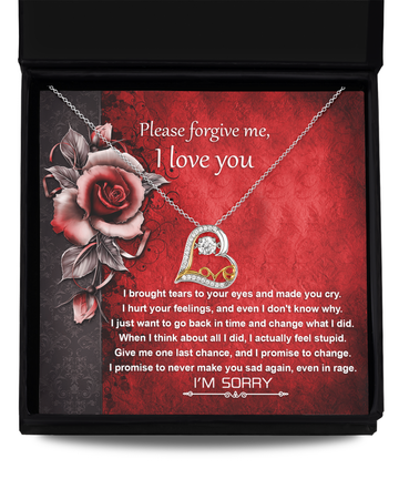 Sorry - Please Forgive Me - One Last Chance - I Love You  - Love Dancing Necklace LD, APZ0000033LD