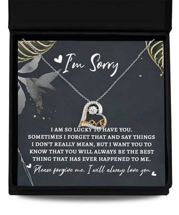 I'm Sorry - Lucky To Have You - You Will Always Be The Best Thing - Please Forgive Me - I Will Always Love You - Love Dancing Necklace LD, APZ0000072LD