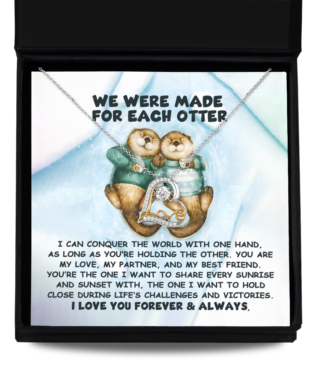 Soulmate - Made For Each Other - Conquer The World - My Love, My Partner And My Best Friend - Share Every Sunrise And Sunset - I Love You Forever & Always - Love Dancing Necklace LD, WIF0000015LD