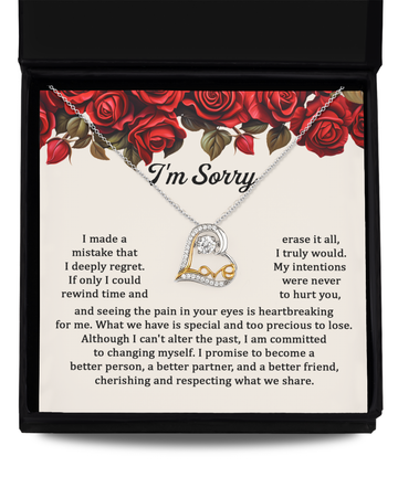 I'm Sorry - Deeply Regret - Too Precious To Lose  - Love Dancing Necklace LD, APZ0000019LD