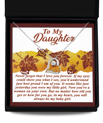 To My Daughter - Love You Forever - How Proud I Am Of You - Yesterday My Little Girl - Woman On You Own - Always Be My Baby Girl - Love Dancing Necklace LD, DAU0000043LD