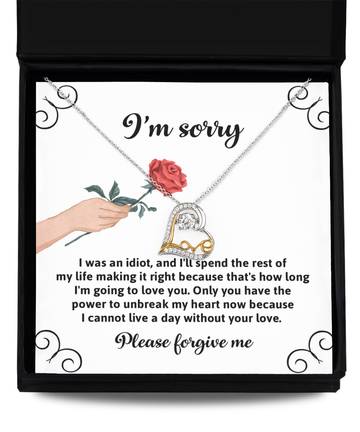 I'm Sorry - I Was An Idiot - Making It Right  - Love Dancing Necklace LD, APZ0000016LD